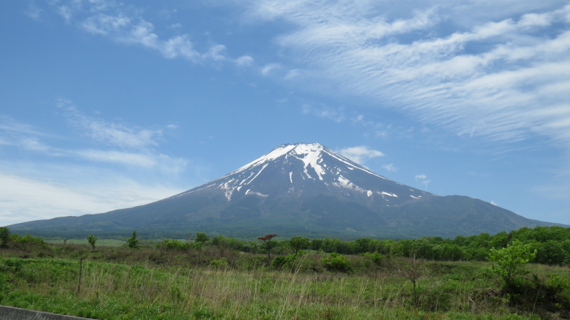 富士吉田側から見た富士山
